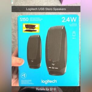 Logitech S150 USB Stereo Speakers - Black